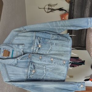 American Eagle Outfitters Light Blue Denim Jacket